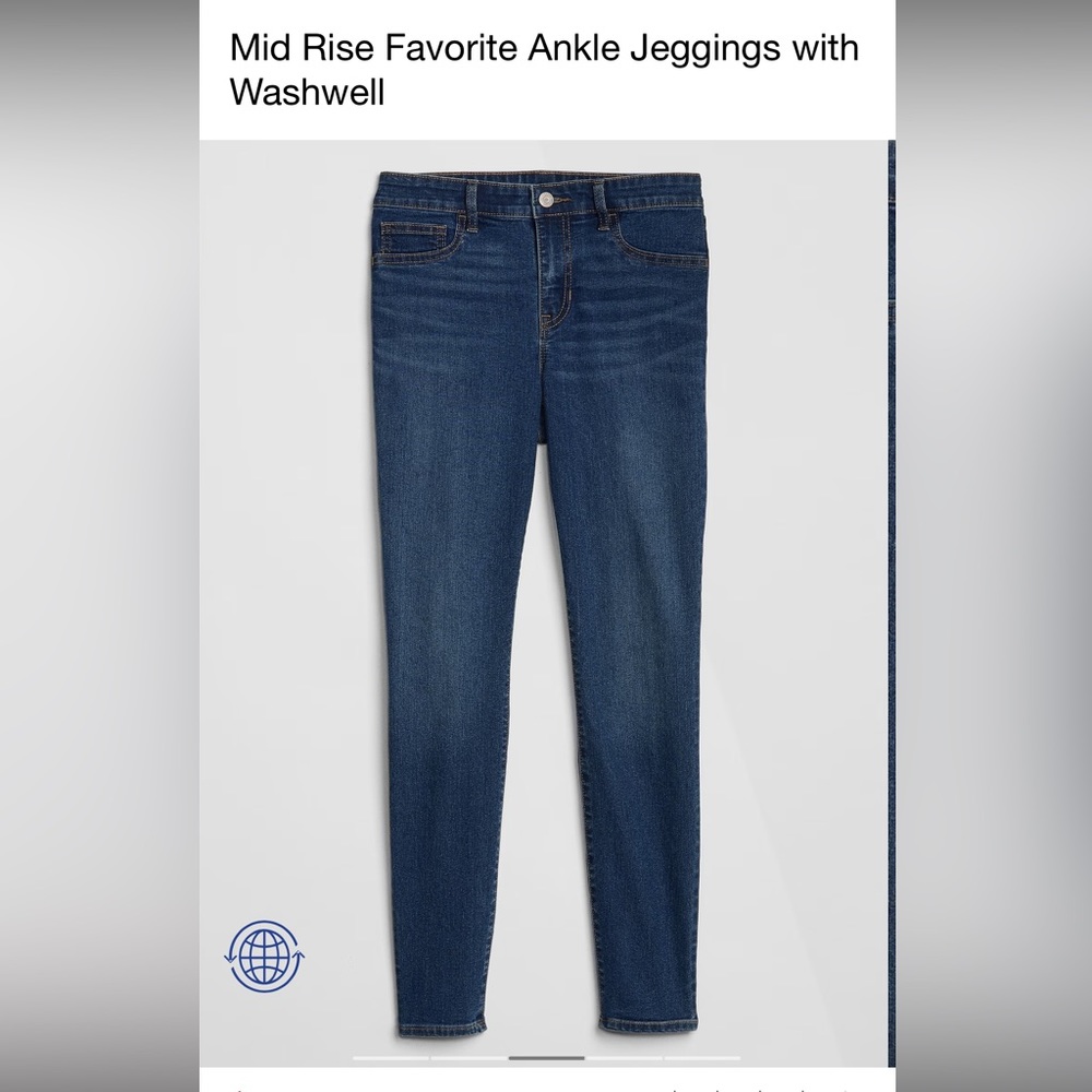 NWT Gap Favorite Jeggings Mid Rise Size 28